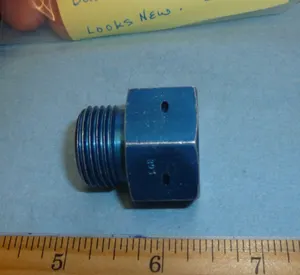 AIRCRAFT REDUCER BUSHING 3/8 x 5/8 FITTING p/n AN893-121D